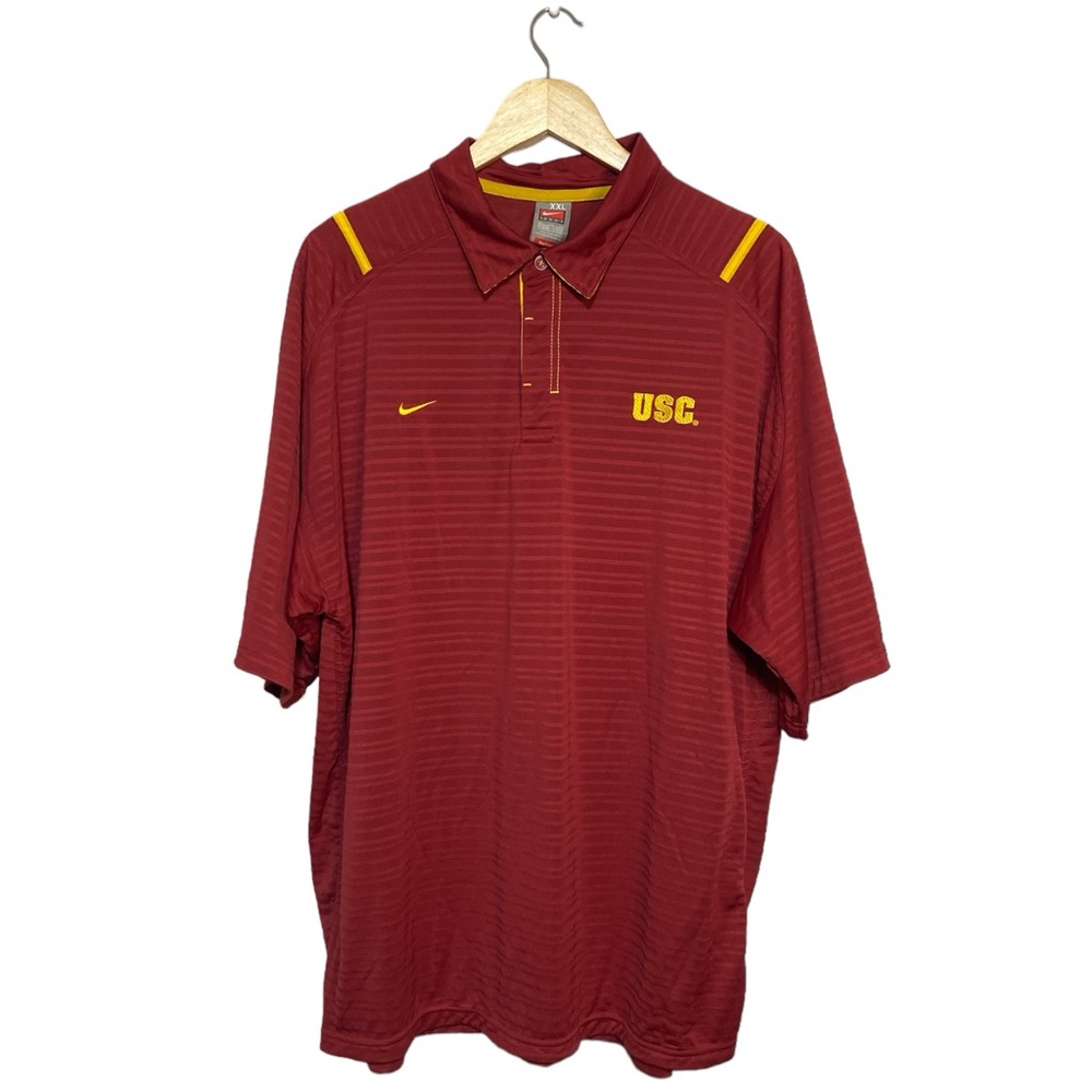 Nike Team Men’s University Of Southern California Dri- Fit Polo Shirt Size 2XL